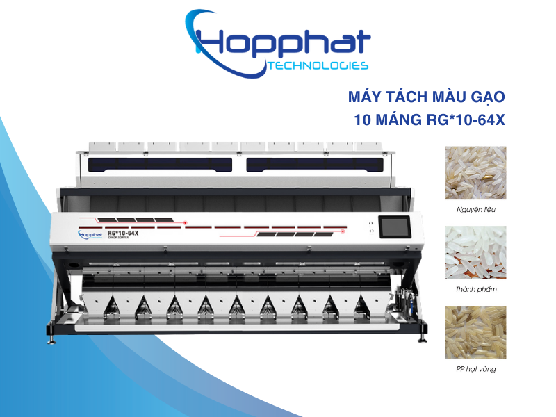 Máy tách màu gạo 10 máng RG*10 – 64X